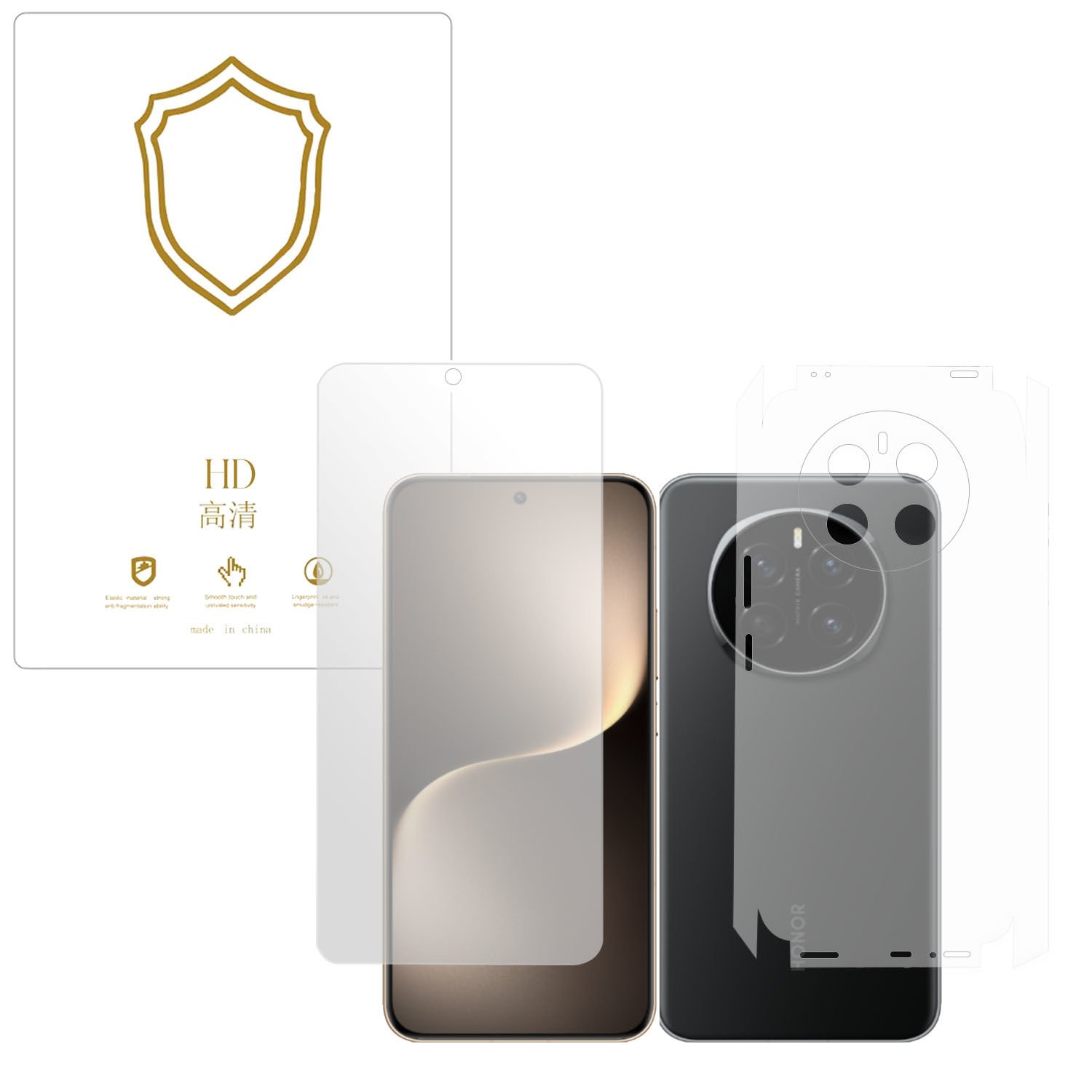 Microcase Honor Magic 7  ile Uyumlu Full Tpu Ön Arka ve Yan 360 Nano Koruma- EKM116