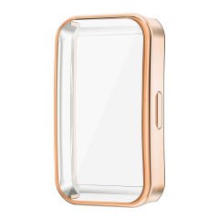 Microcase Huawei Band 8 Önü Kapalı Silikon Kılıf - AL3173 Gold
