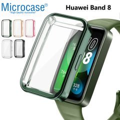 Microcase Huawei Band 8 Önü Kapalı Silikon Kılıf - AL3173 Gold