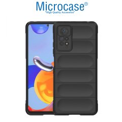 Microcase Xiaomi Redmi Note 11S 2022 Global Miami Serisi Darbeye Dayanıklı Silikon Kılıf - Koyu Gri
