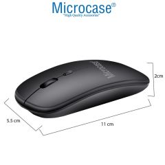 Microcase Samsung Galaxy Book 10.6 W627 Tablet Çanta + Bluetooth Klavye + Mouse + Tablet Standı - AL8112