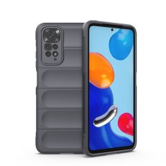 Microcase Xiaomi Redmi Note 11S 2022 Global Miami Serisi Darbeye Dayanıklı Silikon Kılıf - Koyu Gri