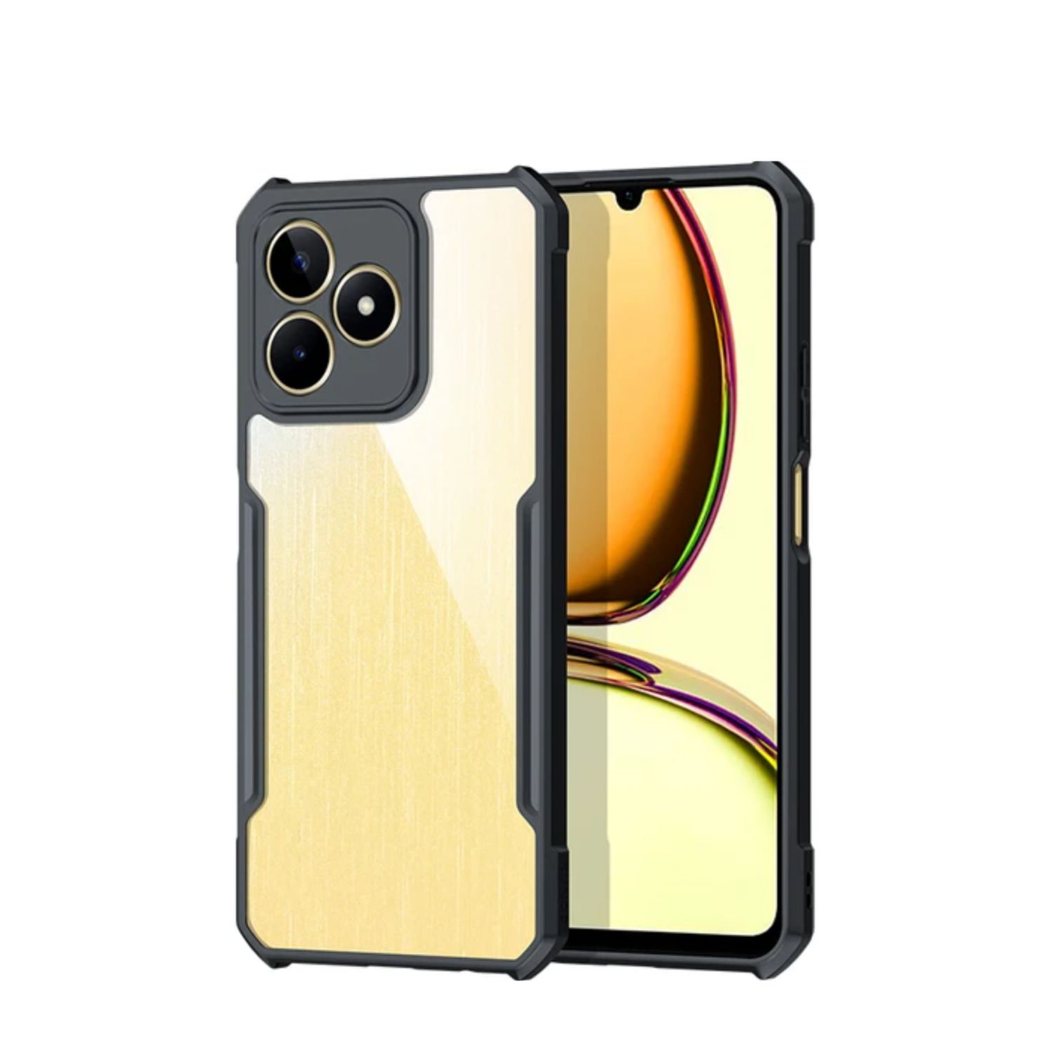 Microcase Realme Note 50 / Realme C53 4G   ile Uyumlu Airbag Serisi Darbeye Dayanıklı Köşe Korumalı Tpu Kılıf - AL3370