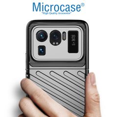 Microcase Xiaomi 11 Ultra Thunder Serisi Darbeye Dayanıklı Silikon Kılıf - Siyah AL3421