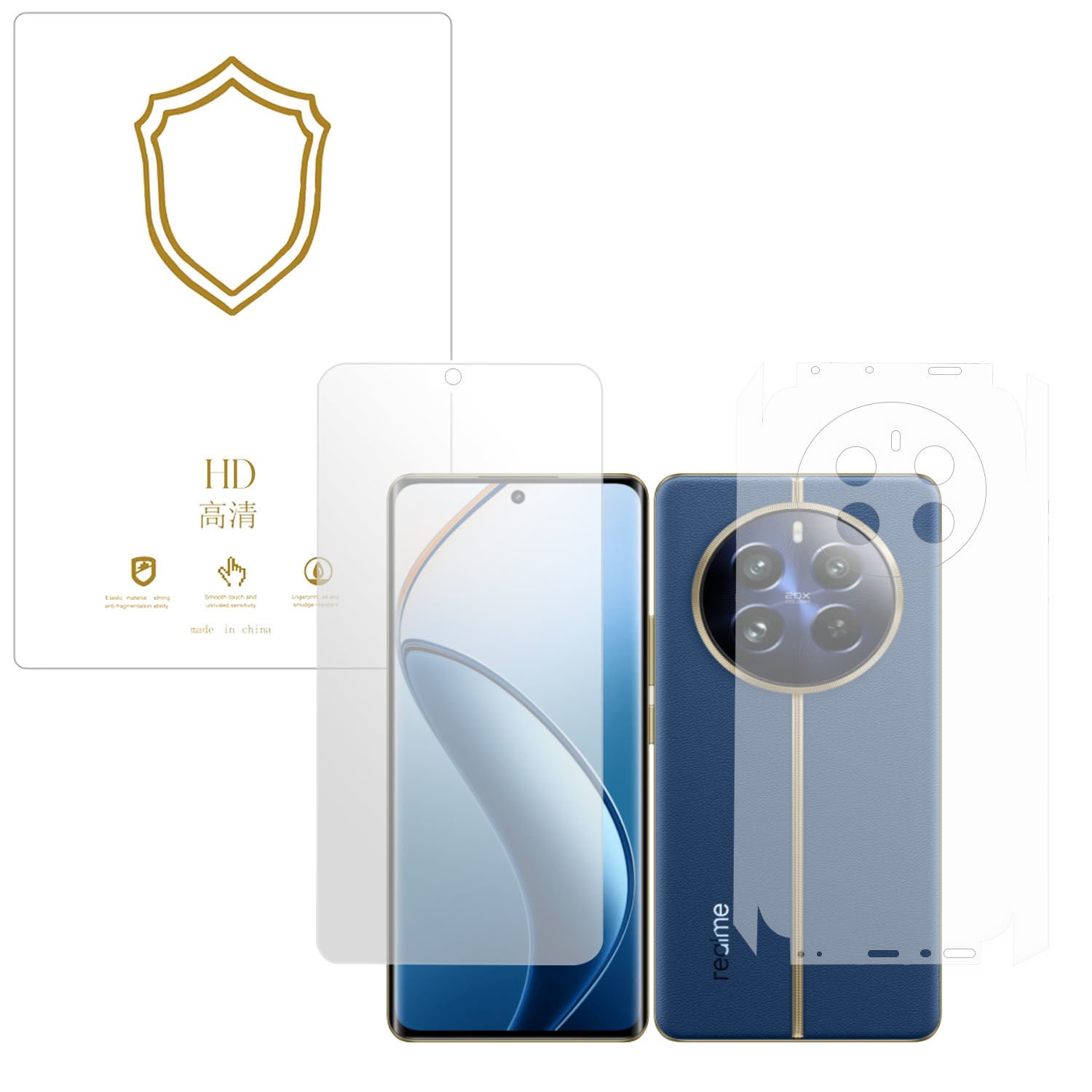 Microcase Realme 12 Pro  ile Uyumlu Full Tpu Ön Arka ve Yan 360 Nano Koruma- EKM116