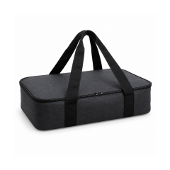 Microcase Isı Yalıtımlı Termal Hacimli Piknik Malzemesi Borcam ve Yemek Taşıma Çantası Siyah 47 x 32 x11 CM  AL7041