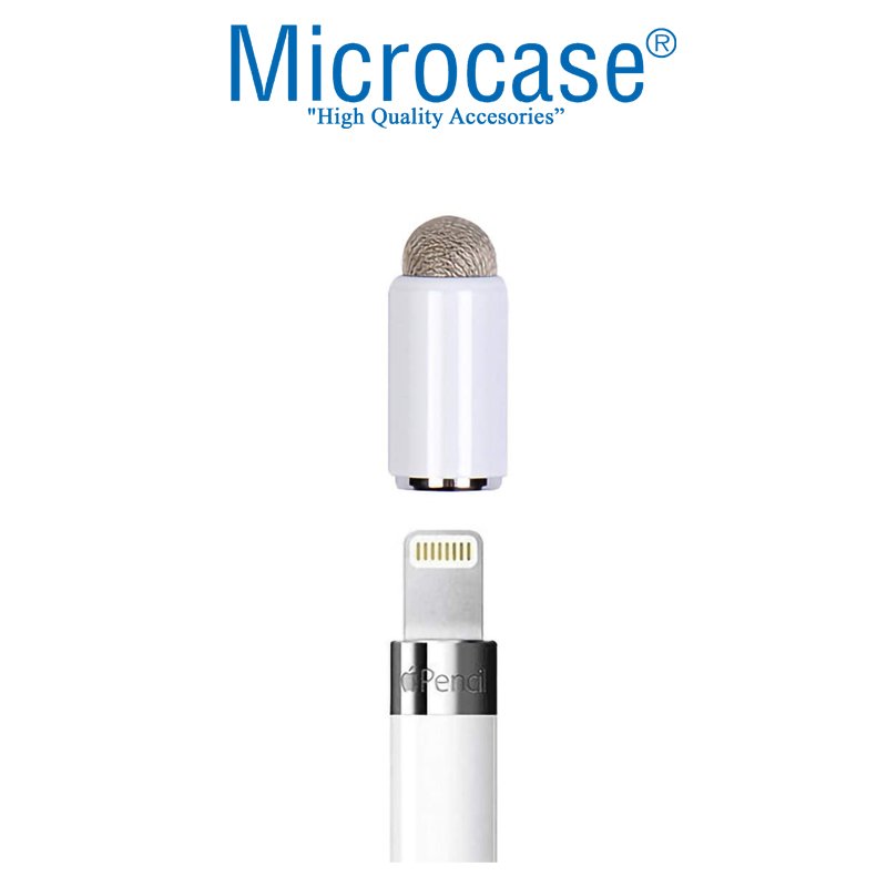 Microcase Apple Pencil için 2in1 Şarj kapağı ve Dokunmatik kalem AL2540