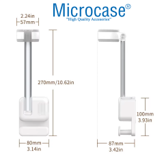 Microcase Yapışkanlı Monte Ayarlanabilir Saç Kurutma Fön Makinası Askılığı AL5454