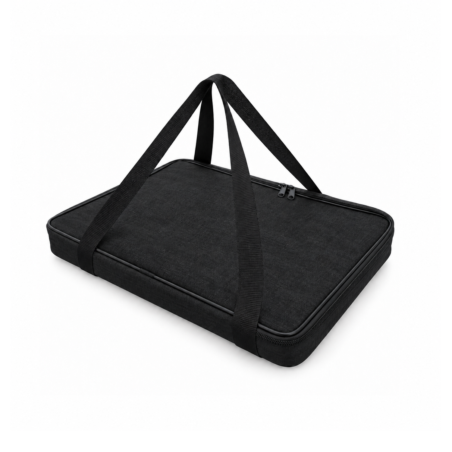 Microcase Çift Fermuarlı Isı Yalıtımlı Termal Borcam ve Fırın Tepsisi Taşıma Çantası Siyah 47 x 40 x 5 CM AL7042