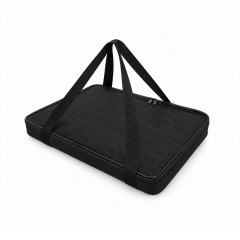 Microcase Çift Fermuarlı Isı Yalıtımlı Termal Borcam ve Fırın Tepsisi Taşıma Çantası Siyah 47 x 40 x 5 CM AL7042