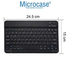 Microcase Samsung Galaxy Tab A 10.1 2019/T510/T515 Tablet Çanta + Bluetooth Klavye + Mouse + Tablet Standı - AL8112
