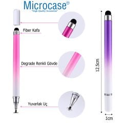 Microcase Universal Telefon  Tablet için   2in1 Disk Uçlu Stylus Dokunmatik  Çizim Kalemi-AL4765