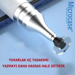 Microcase Universal Telefon  Tablet için   2in1 Disk Uçlu Stylus Dokunmatik  Çizim Kalemi-AL4765