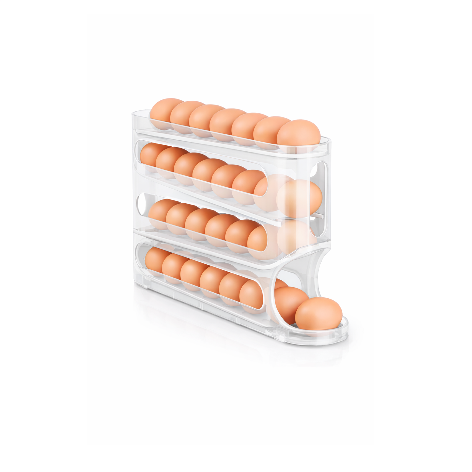 Microcase ABS Plastik Dolapiçi Yuvarlanır Tip Yumurta Organizer ve Standı AL5452
