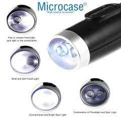 Microcase Boyun Askılı Esnek Led Lamba Gece Kitap Okuma Işığı - AL2485 SİYAH