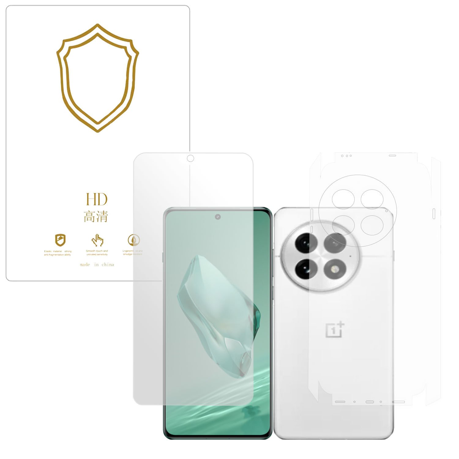 Microcase Oneplus 13 ile Uyumlu Full Tpu Ön Arka ve Yan 360 Nano Koruma- EKM116