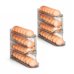 Microcase ABS Plastik Dolapiçi Yuvarlanır Tip Yumurta Organizer ve Standı 2 ADET AL5422