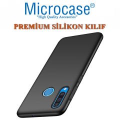 Huawei P30 Lite Premium Matte Silikon Kılıf + Tam Kaplayan Cam