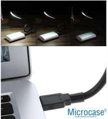 Microcase Dokunmatik Esnek USB PC Notebook Led Lamba Aydınlatma - AL2487 SİYAH