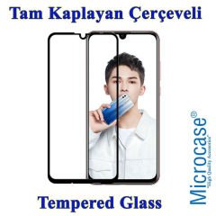 Huawei P Smart 2019 Premium Mat Silikon Kılıf + Tam Kaplayan Cam