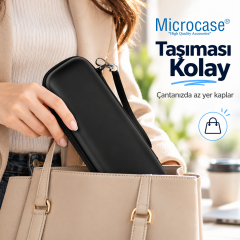 Microcase Şarjlı Diş Fırçaları için Askılıklı Seyahat Saklama Çantası Koruma Kabı Kutusu Siyah AL7018