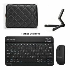 Microcase Huawei Matepad 11.5 PaperMatte Edition   Tablet Çanta+Türkçe Bluetooth Klavye+Mouse+Tablet Standı-AL8124