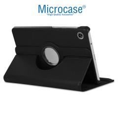 Microcase Lenovo Tab M10 10.3 inch TB-X606 X606F 360 Derece Döner Standlı Deri Kılıf Siyah