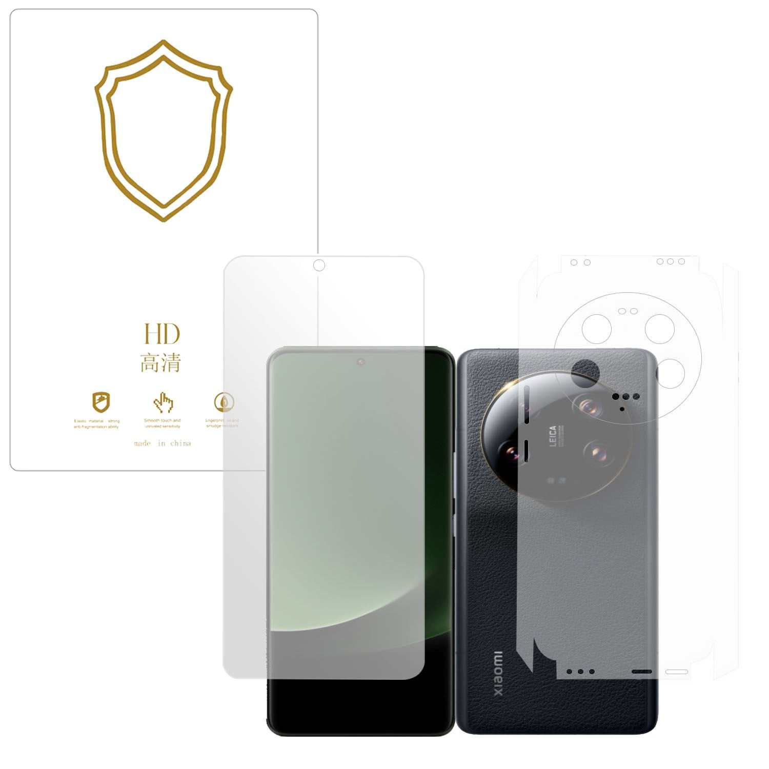 Microcase Xiaomi 13 Ultra  ile Uyumlu Full Tpu Ön Arka ve Yan 360 Nano Koruma- EKM116