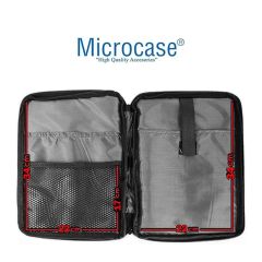 Microcase Vorcom QuartzPro 10.1 inch Tablet Uyumlu Tablet Çanta+Türkçe Bluetooth Klavye+Mouse+Tablet Standı-Siyah AL8128