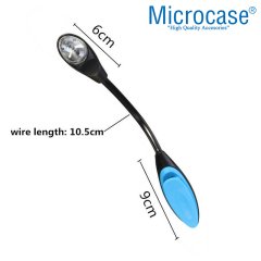 Microcase Mandallı Kitap Okuma Led Lamba Esnek Aydınlatma - AL2498 MAVİ