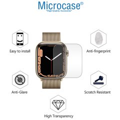 Microcase Apple Watch 7 41 mm TPU Ekran Koruma Filmi - Şeffaf