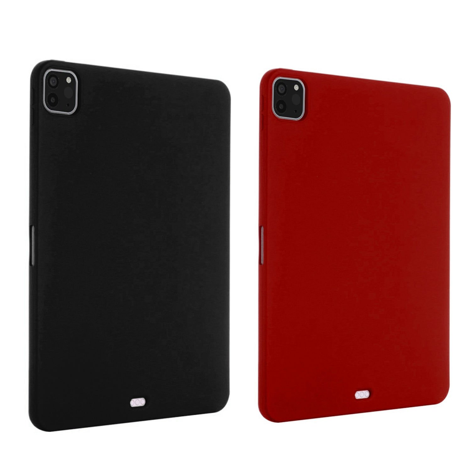 Microcase Samsung Galaxy Tab S8 FE - S7 FE 12.4 inch Defender Serisi Silikon Kılıf - AL3225 Mat Bordo