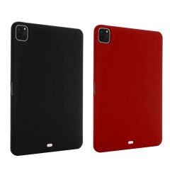 Microcase Samsung Galaxy Tab S8 FE - S7 FE 12.4 inch Defender Serisi Silikon Kılıf - AL3225 Mat Bordo