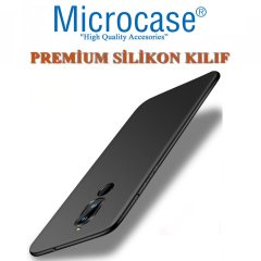 Huawei Mate 10 Lite Premium Mat Silikon Kılıf + Tam Kaplayan Cam