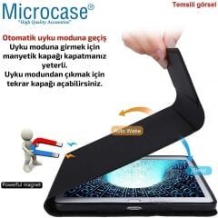 Microcase Lenovo Tab Plus TB351FU Tablet ile Uyumlu Sleeve Serisi Mıknatıs Kapak Standlı Kılıf - SLORTA