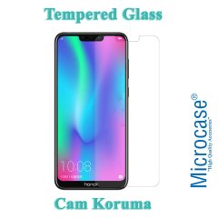 Microcase Huawei Honor 8C Ultra İnce 0.2 mm Soft Silikon Kılıf + Tempered Glass Cam Koruma (SEÇENEKLİ)