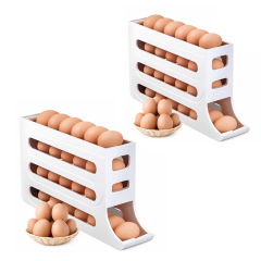 Microcase ABS Plastik Dolapiçi Yuvarlanır Tip Yumurta Organizer ve Standı 2 ADET AL54529