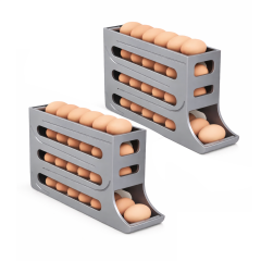 Microcase ABS Plastik Dolapiçi Yuvarlanır Tip Yumurta Organizer ve Standı 2 ADET AL54529