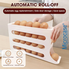 Microcase ABS Plastik Dolapiçi Yuvarlanır Tip Yumurta Organizer ve Standı 2 ADET AL54529