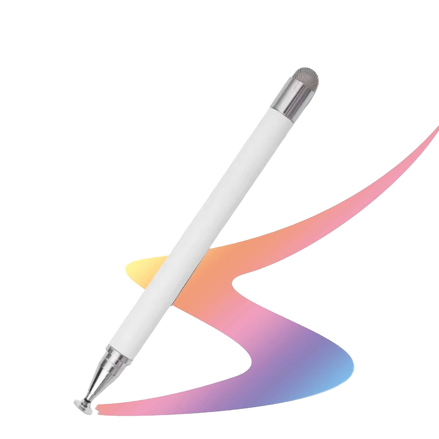 Microcase Universal Telefon  Tablet için   2in1 Disk Uçlu Stylus Dokunmatik  Çizim Kalemi-AL4764