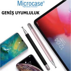 Microcase Universal Telefon  Tablet için   2in1 Disk Uçlu Stylus Dokunmatik  Çizim Kalemi-AL4764