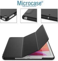 Microcase Apple iPad Mini 6 8.3 2021 Delüx Leather Standlı Kılıf - Siyah