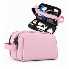 Geniş Hacimli Erkek & Bayan Makyaj Çantası Banyo Malzeme Seyahat Organizer Çanta 10 x 17 x 27 cm AL7043