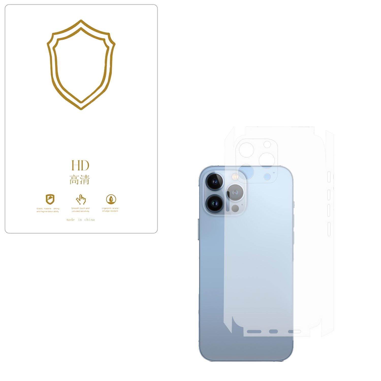 Microcase Iphone 13  Pro Max ile Uyumlu  Tpu Arka ve Yan  Nano Koruma- EKM115