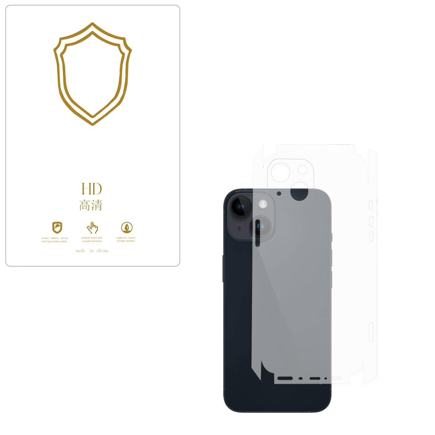 Microcase Iphone 14 ile Uyumlu  Tpu Arka ve Yan  Nano Koruma- EKM115