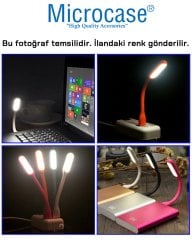 Microcase Esnek USB PC Notebook Led Lamba Aydınlatma - AL2488 KIRMIZI RENK