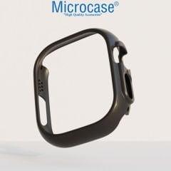 Microcase Apple Watch Ultra 49mm Önü Açık Sert Slim Rubber Kılıf - AL3172