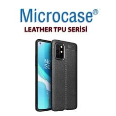 Microcase Oneplus 8T Leather Tpu Silikon Kılıf - Siyah