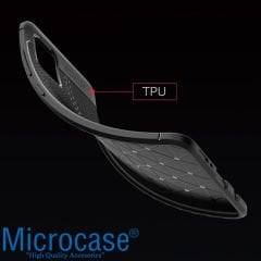 Microcase Oneplus 8T Leather Tpu Silikon Kılıf - Siyah