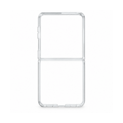 Microcase Samsung Galaxy Z Flip 8 ile Uyumlu Sert Kristal Kapaklı Kılıf Şeffaf- AL3157